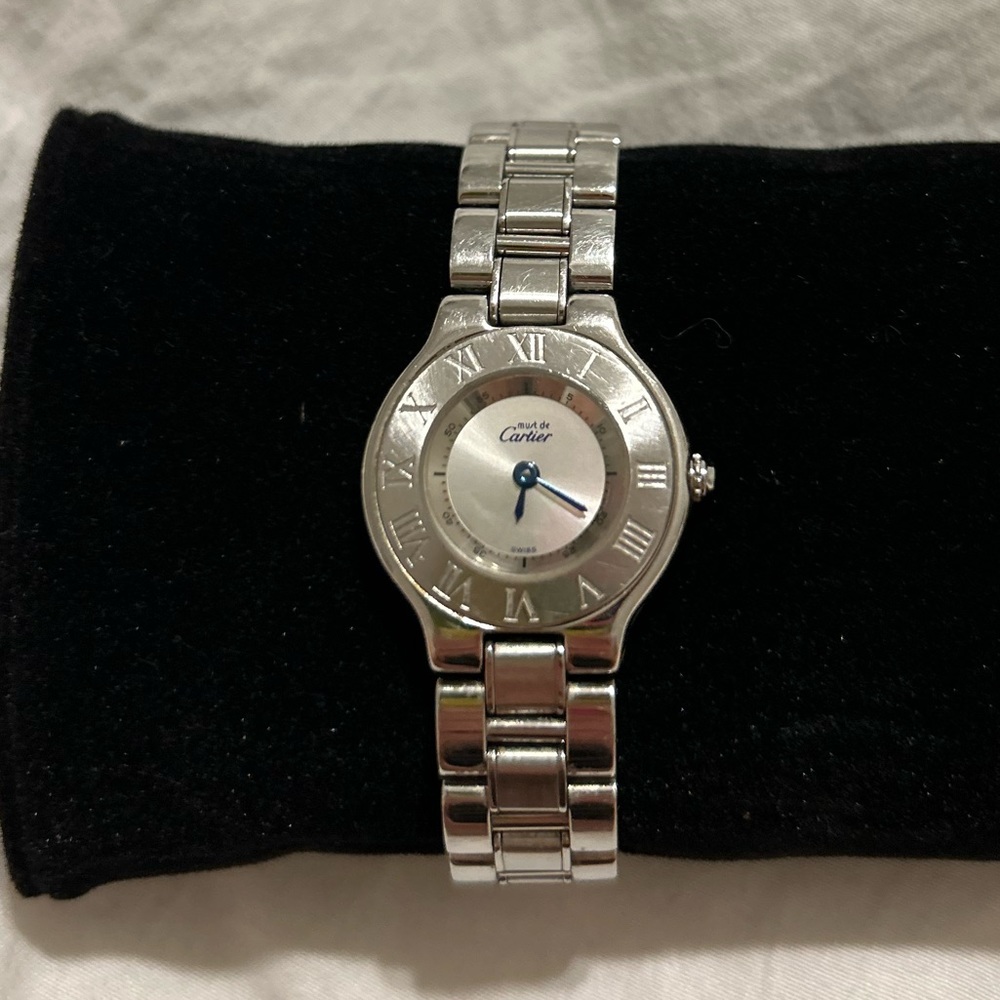 AUTHENTIC Cartier 130 000C silver watch